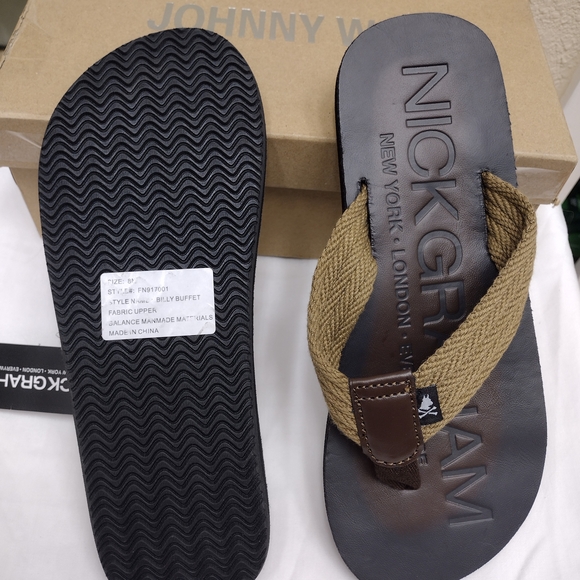 Billy Buffet Black Men's Sandals - Picture 5 of 8